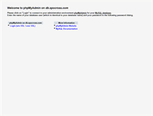 Tablet Screenshot of db.spocross.com
